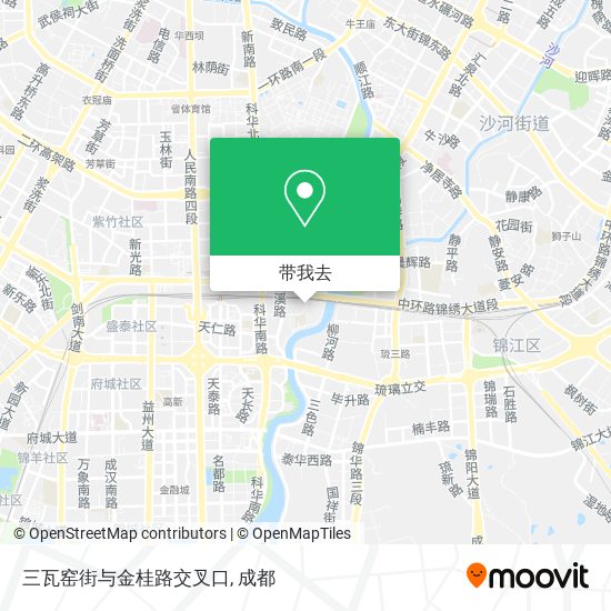 三瓦窑街与金桂路交叉口地图
