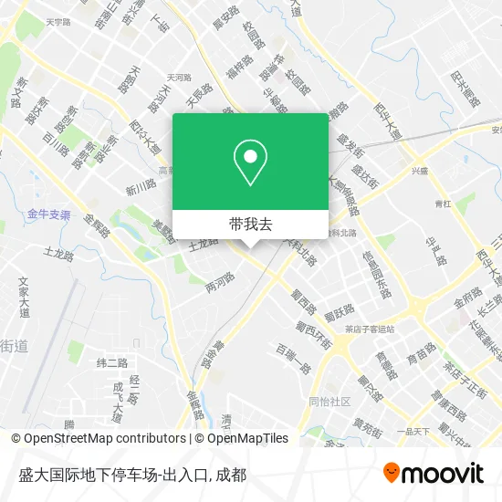 盛大国际地下停车场-出入口地图