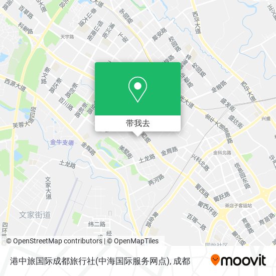 港中旅国际成都旅行社(中海国际服务网点)地图