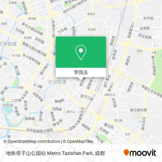 地铁塔子山公园站 Metro Tazishan Park地图