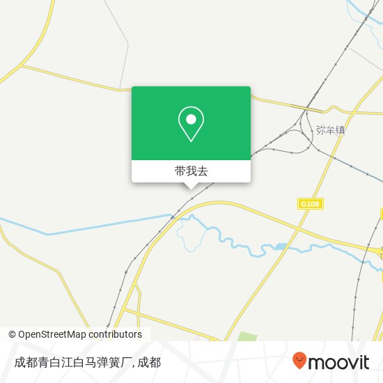 成都青白江白马弹簧厂地图