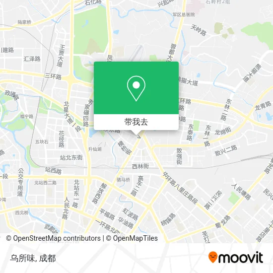 乌所味地图