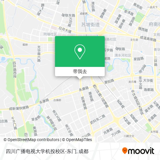 四川广播电视大学机投校区-东门地图