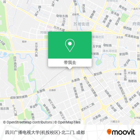 四川广播电视大学(机投校区)-北二门地图