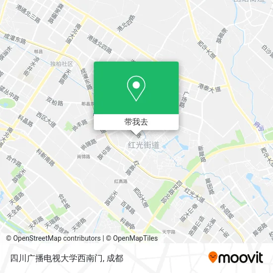 四川广播电视大学西南门地图
