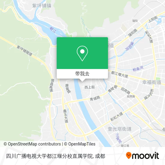四川广播电视大学都江堰分校直属学院地图