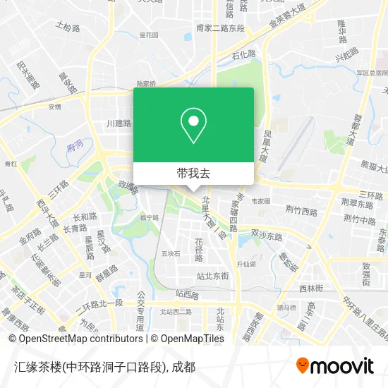汇缘茶楼(中环路洞子口路段)地图