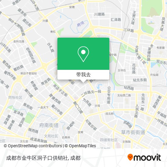 成都市金牛区洞子口供销社地图