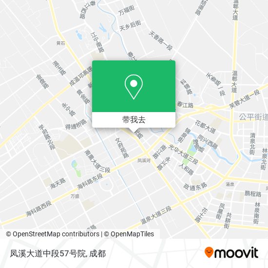 凤溪大道中段57号院地图