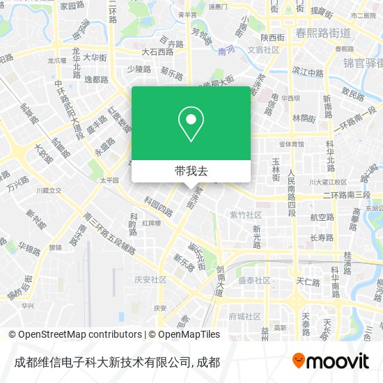 成都维信电子科大新技术有限公司地图