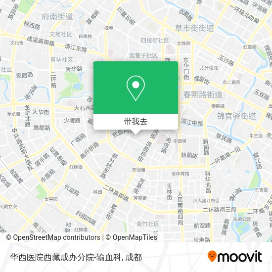 华西医院西藏成办分院-输血科地图