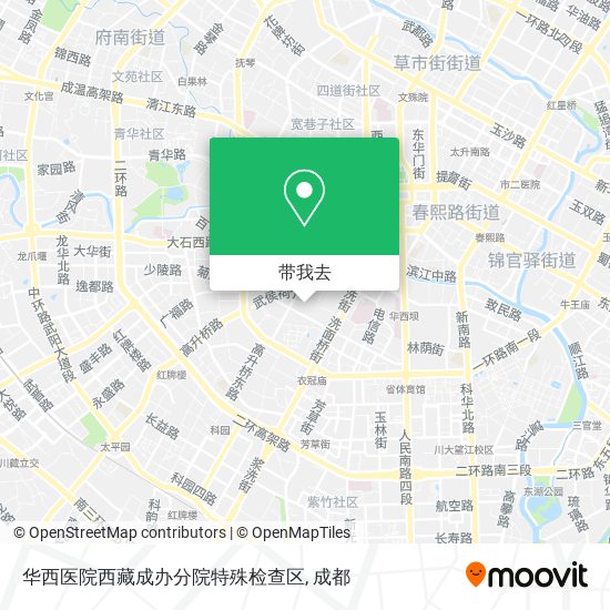 华西医院西藏成办分院特殊检查区地图