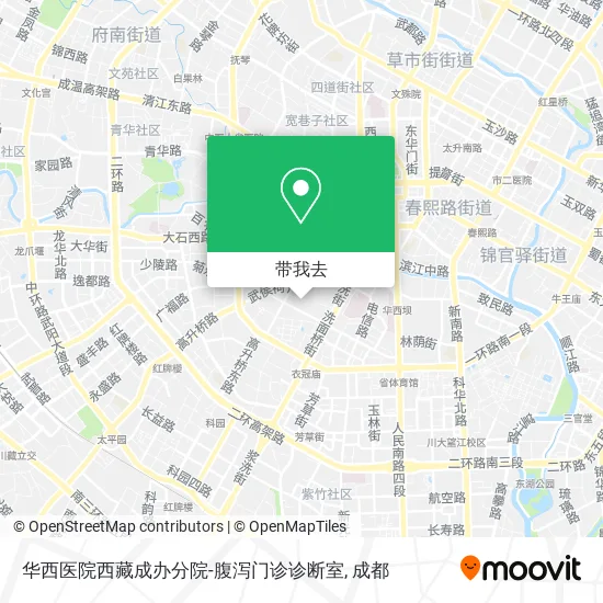 华西医院西藏成办分院-腹泻门诊诊断室地图