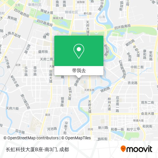 长虹科技大厦B座-南3门地图