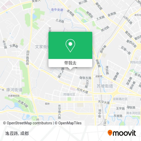 逸霞路地图
