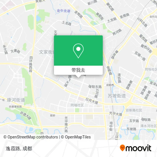 逸霞路地图