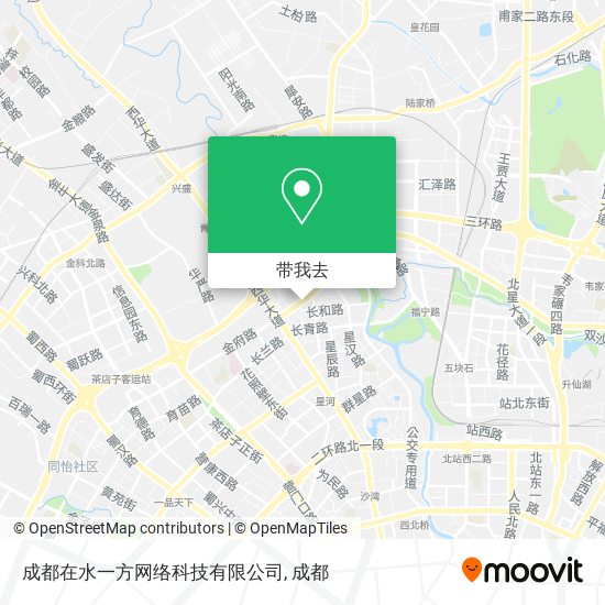 成都在水一方网络科技有限公司地图