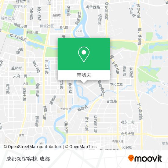 成都领馆客栈地图