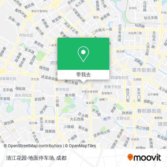 清江花园-地面停车场地图