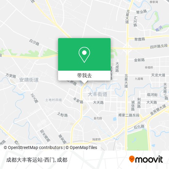 成都大丰客运站-西门地图