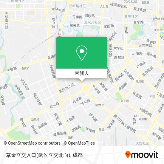 草金立交入口(武侯立交北向)地图
