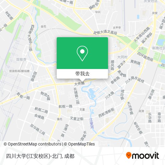 四川大学(江安校区)-北门地图