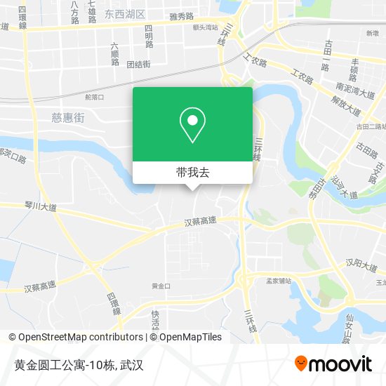 黄金圆工公寓-10栋地图