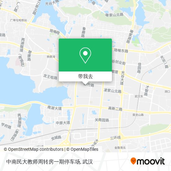 中南民大教师周转房一期停车场地图