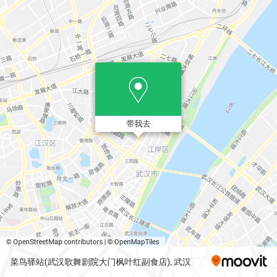 菜鸟驿站(武汉歌舞剧院大门枫叶红副食店)地图