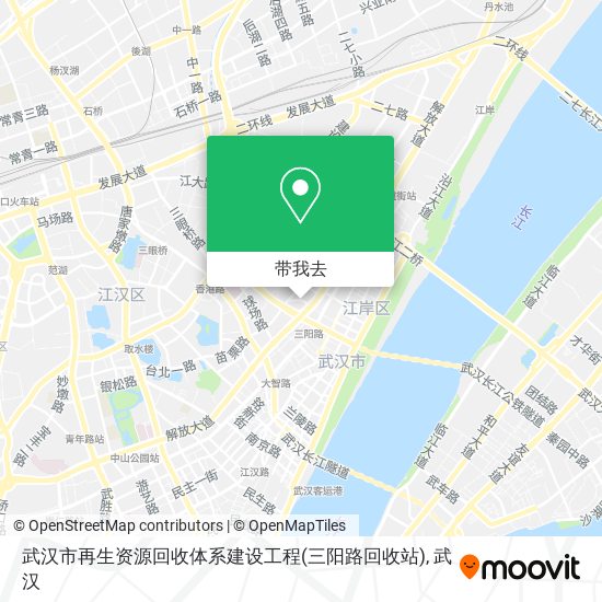 武汉市再生资源回收体系建设工程(三阳路回收站)地图
