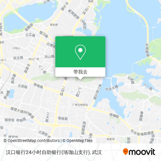 汉口银行24小时自助银行(珞珈山支行)地图