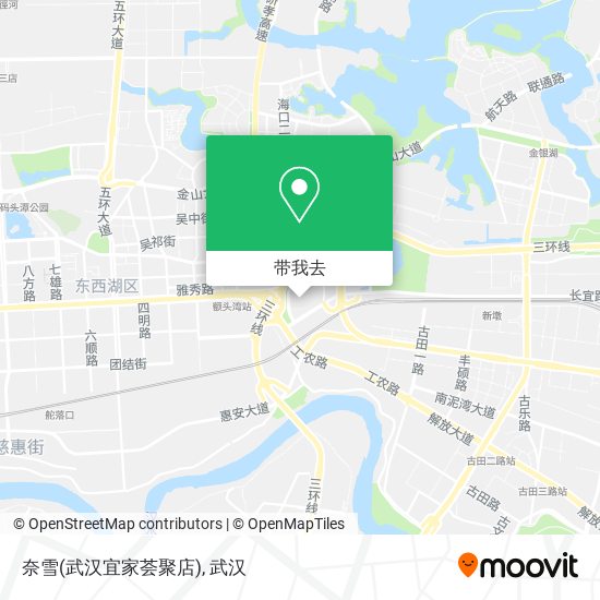 奈雪(武汉宜家荟聚店)地图
