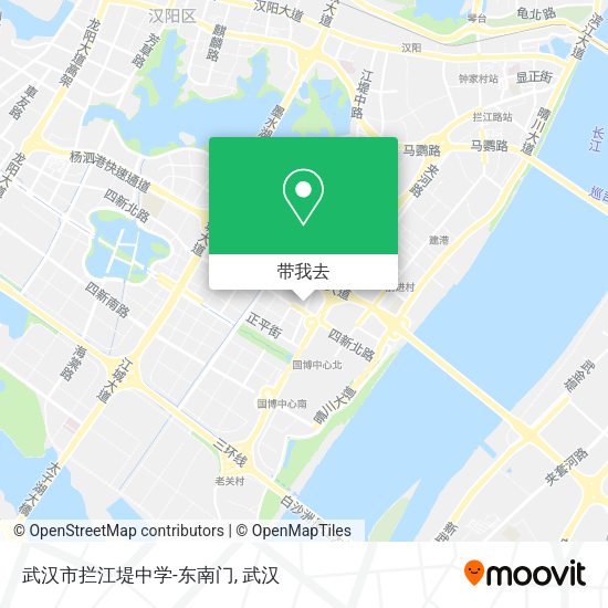 武汉市拦江堤中学-东南门地图
