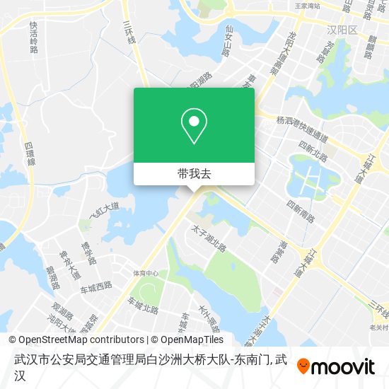 武汉市公安局交通管理局白沙洲大桥大队-东南门地图