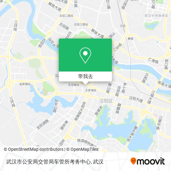 武汉市公安局交管局车管所考务中心地图