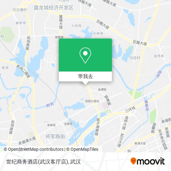 世纪商务酒店(武汉客厅店)地图