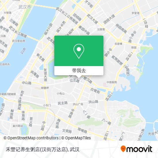 禾豐记养生粥店(汉街万达店)地图