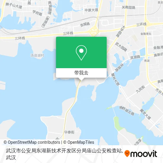 武汉市公安局东湖新技术开发区分局庙山公安检查站地图