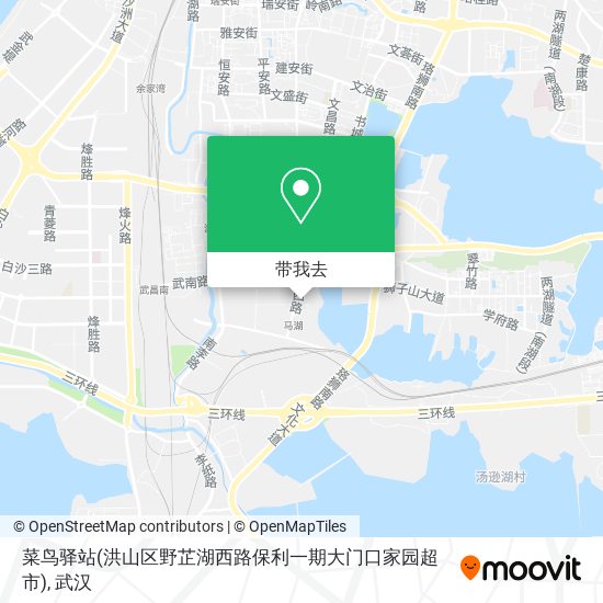 菜鸟驿站(洪山区野芷湖西路保利一期大门口家园超市)地图