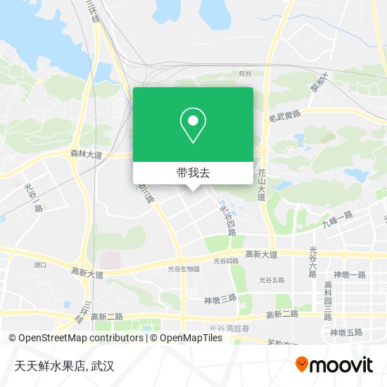 天天鲜水果店地图