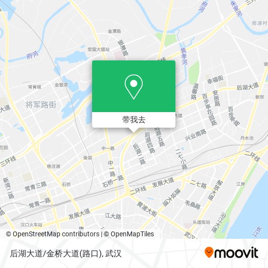 后湖大道/金桥大道(路口)地图