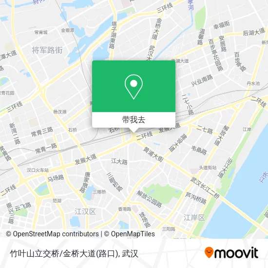 竹叶山立交桥/金桥大道(路口)地图