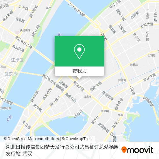 湖北日报传媒集团楚天发行总公司武昌征订总站杨园发行站地图