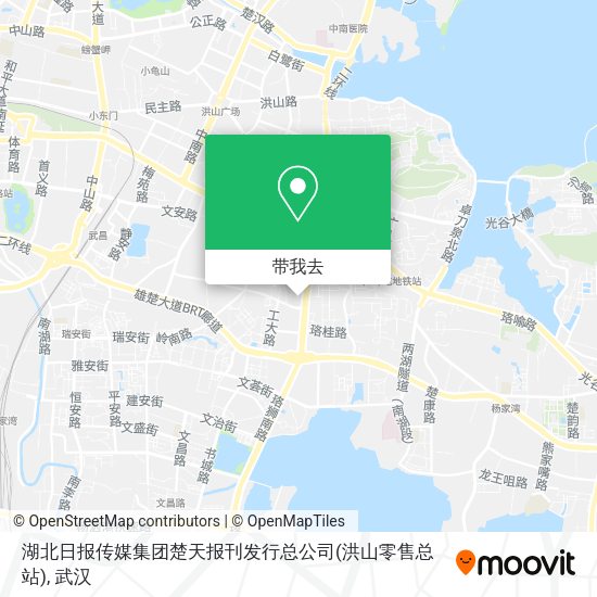 湖北日报传媒集团楚天报刊发行总公司(洪山零售总站)地图