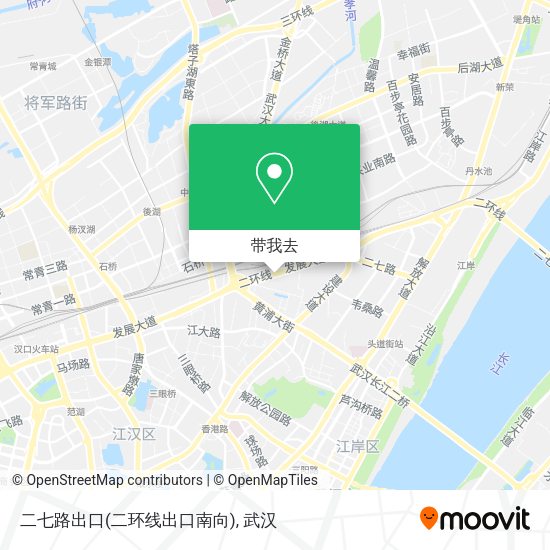 二七路出口(二环线出口南向)地图