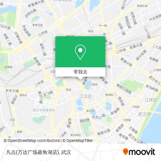 凡点(万达广场菱角湖店)地图