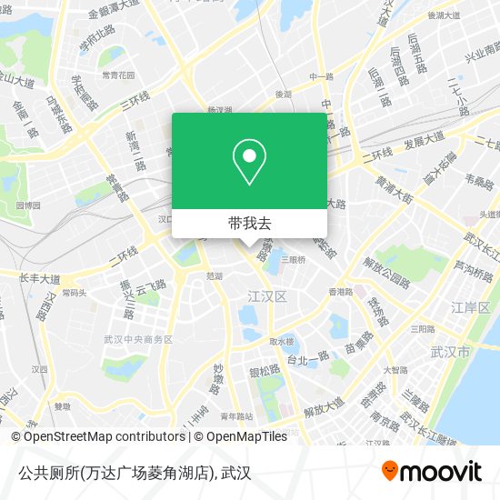 公共厕所(万达广场菱角湖店)地图