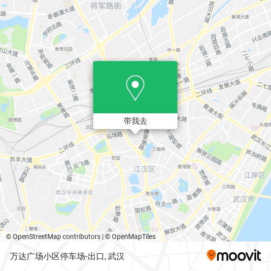 万达广场小区停车场-出口地图
