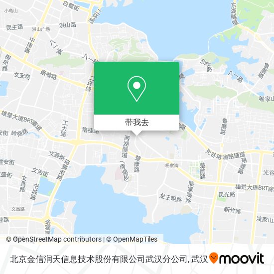 北京金信润天信息技术股份有限公司武汉分公司地图