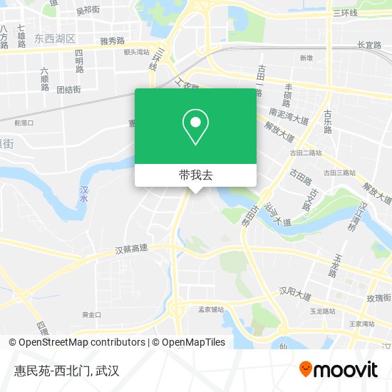 惠民苑-西北门地图